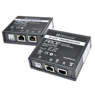 Long Range Ethernet Single Port Adapter Kit, 100Mbps, Passes PoE/PoE+, Includes Receiver & Transceiver