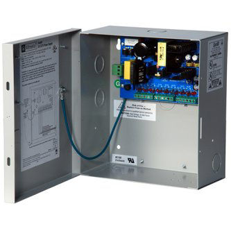 CCTV Power Supply, 9 PTC Class 2 Outputs, 12VDC @ 5A, 115VAC, BC100 Enclosure