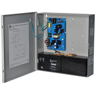 Power Supply Charger, Single Output, 12/24VDC @ 4A, 115VAC, Supervision, BC300 Enclosure