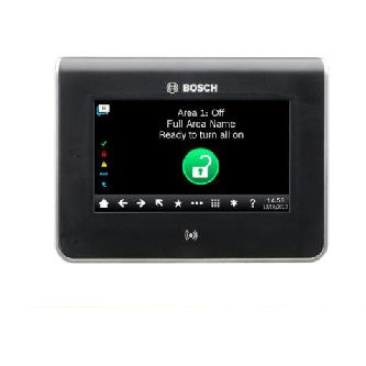 B942 Touch Screen KP Prox/Input/Output, black - Black SDI2 touch screen keypad with inputs and one output.