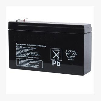 D126 Battery, 12V 7Ah - A rechargeable sealed lead-acid power supply used as a secondary power supply or in auxiliary or ancillary functions.