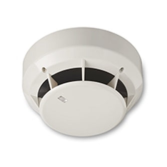 Smoke detector head, photoelectric