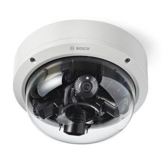 Fixed dome 12MP 4x 3MP, 30FPS, 3.7-7.7mm AVF lens, IP66, IK10, Integrated MIC, IVA, Camera Trainer
