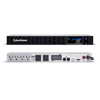 CyberPower CP700PFCRM1U UPS,,6 NEMA 5-15R, NEMA 5-15P, 3 Yr Wty