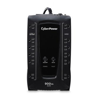 900VA/480W, Simulated Sine Wave, NEMA 5-15P, 5 ft cord, 12 (6 surge, 6 surge + battery backup), PowerPanel Personal Edition software, 3 year warranty