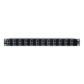 12 Channel Rackmount POE Extender Protector, 1U, Shielded RJ45 In/Out, 10GbE