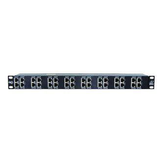 16 Channel Rackmount POE/Ethernet Protector, 1U, Shielded RJ45 In/Out, 10GbE