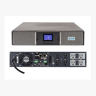 Eaton 9PX 1500VA 1350W 120V Online Double-Conversion UPS - 5-15P, 8x 5-15R Outlets, Cybersecure Network Card, Extended Run, 2U Rack/Tower
