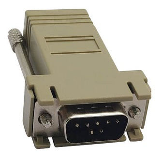 Modular Serial Adapter (DB9 M to RJ45 F)