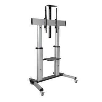 Heavy-Duty Rolling TV Stand, Height Adjustable, 60" - 100" Screens