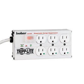 Isobar Hospital-Grade 6-Outlet Surge Protector, 15 ft. (4.57 m) Cord, 3330 Joules, LEDs, UL 1363, Not For Patient-Care Vicinities