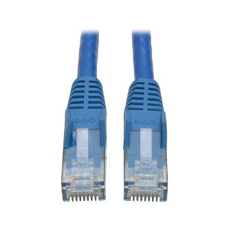 Cat6 Gigabit Snagless Molded (UTP) Ethernet Cable (RJ45 M/M), PoE, Blue,  3 ft. (0.91 m)