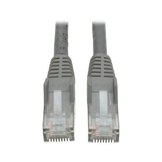 Cat6 Gigabit Snagless Molded (UTP) Ethernet Cable (RJ45 M/M), PoE, Gray,  20 ft. (6.09 m)