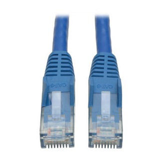 Cat6 Gigabit Snagless Molded (UTP) Ethernet Cable (RJ45 M/M), PoE, Blue,  25 ft. (7.62 m)