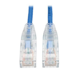 Cat6 Gigabit Snagless Slim UTP Ethernet Cable (RJ45 M/M), PoE, Blue, 5 ft. (1.52 m)