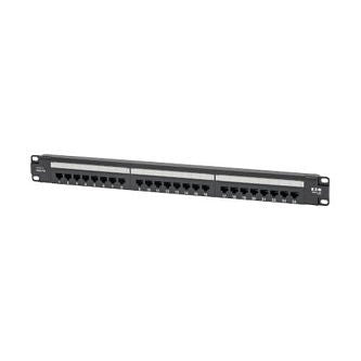 Cat6 24-Port Patch Panel - PoE+ Compliant, 110/Krone, 568A/B, RJ45 Ethernet, 1U Rack-Mount, TAA