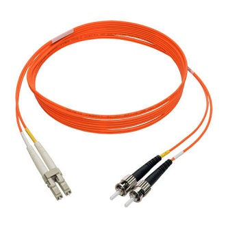Duplex Multimode 62.5/125 Fiber Patch Cable (LC/ST), 2M (6 ft.)
