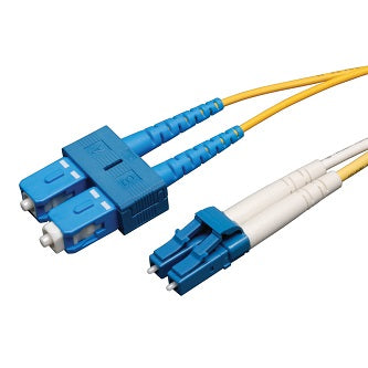 Duplex Singlemode 9/125 Fiber Patch Cable (LC/SC), 1M (3 ft.)