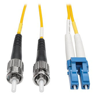 Duplex Singlemode 9/125 Fiber Patch Cable (LC/ST), 2M (6 ft.)