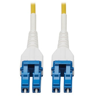 100G Duplex Singlemode 9/125 OS2 Armored Fiber Optic Cable (LC/LC Duplex  M/M), LSZH, Yellow, 15 m (49.2 ft.)