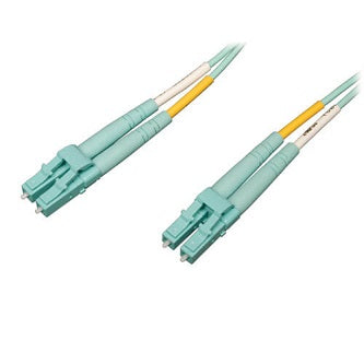 10Gb/100Gb Duplex Multimode 50/125 OM4 LSZH Fiber Patch Cable (LC/LC) - Aqua, 1M (3 ft.)