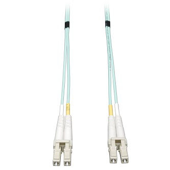 10Gb Duplex Multimode 50/125 OM3 LSZH Fiber Patch Cable (LC/LC) - Aqua, 3M (10 ft.)