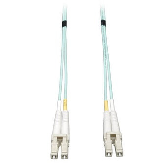 10Gb Duplex Multimode 50/125 OM3 LSZH Fiber Patch Cable, (LC/LC) - Aqua,  7M (23 ft.)