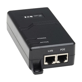 Gigabit PoE+ Midspan Active Injector - IEEE 802.3at/802.3af, 30W, 1 Port, International Power Cords