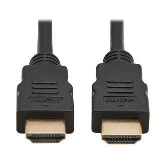 High-Speed HDMI to HDMI Cable, Digital Video with Audio, UHD 4K, Black, 6 ft. (1.83 m)