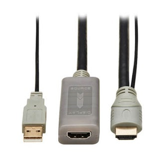 HDMI Extension Cable with Active Repeater (M/F), 4K 60 Hz, HDR, 4:4:4, HDCP 2.2, 20 ft. (6.1 m), TAA
