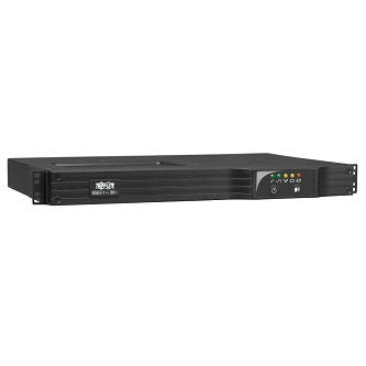 SmartPro 120V 1kVA 800W Line-Interactive Sine Wave UPS, Network Card Option, USB, DB9, 6 Outlets, 1U Rack/Vertical