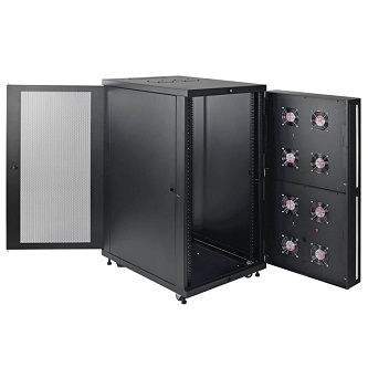 SmartRack 24U Standard-Depth Half-Height Rack Enclosure for Harsh Environments