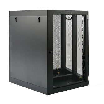 SmartRack 18U Heavy-Duty Low-Profile Server-Depth Side-Mount Wall-Mount Rack Enclosure Cabinet