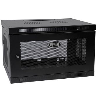 SmartRack 6U Low-Profile Switch-Depth-Plus Wall-Mount Mini Rack Enclosure