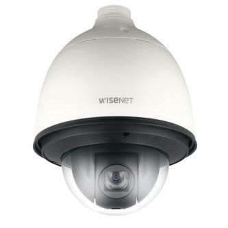 Wisenet HD+ 2MP, Full HD(1080p) 30fps PTZ camera, Optical zoom lens 32X (4.44~142.6mm), RS485/Up coax (ACP protocol only) PTZ control, true WDR 120dB, true D/N, 24VAC, IP66 IK10.