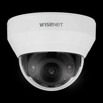 L series indoor dome camera, 2MP 30fps,3mm fixed focal lens (102 DEGREES) Double codec H.264/MJPEG, Wisestream II, 120dB WDR, IR LEDs, hallway view, SD card, PoE, White