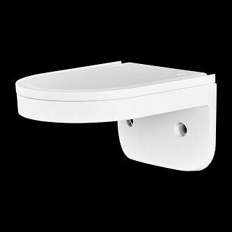 Outdoor wall mount for outdoor domes (QNV-6012R/6022R/6032R/8010R/8020R/8030R, 8080R/6082R, LNV-6072R, LNV-6012R/22R/32R), white color