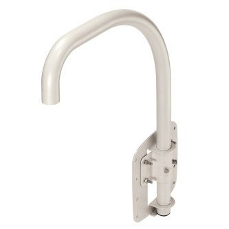 Parapet Mount Accessory, compatible with all full size outdoor PTZs and all caps, Ivory color