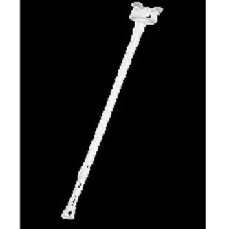 Telescopic pendant mount accessory with 90 degrees swivel joint, 4.5 to 8 adjustable, includes SBP-302CMAW for ceiling mount, White color