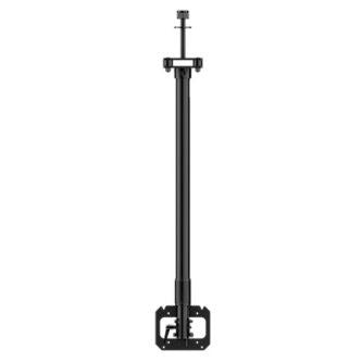 black Telescopic PVM uni-strut mount, 3'-5.5 drop length, VESA compatible 75x75mm, 100x100mm, Up to 25 of tilt and 360 continuous rotation,