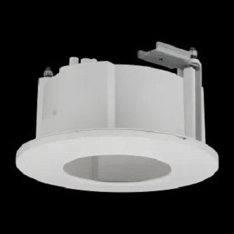 In-ceiling flush mount accessory for indoor dome: QND-8080R, QND7080R, QND-6070R, HCD-7080R, HCD-7070RA, HCD-7070R, HCD6080R, HCD-6070R, HCD-6020R, HCD-6010 (White color)