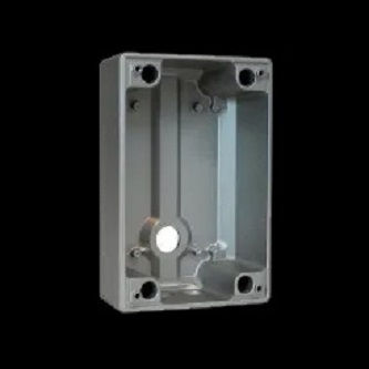 Turbine Compact Onwall Back Box, IP66, IK10,Aluminum ally, Grey, Compatible with TCIS-2 and TCIS 3