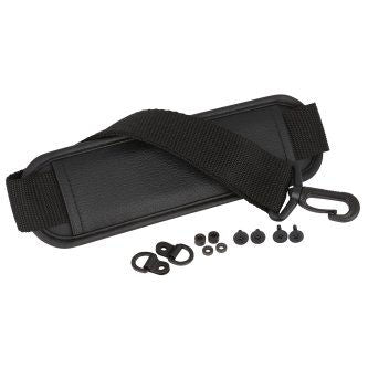 Non-Cancelable/Non-Returnable Shoulder strap kit including screws. Adjustable cross body strap with pad.