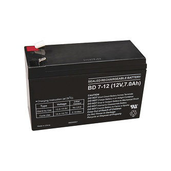 Rechargeable battery, 12V (7Ah), package of 1.