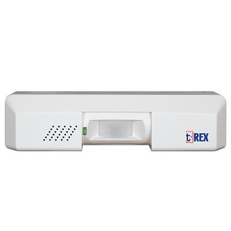 T.Rex request to exit detector, with tamper and timer, white.