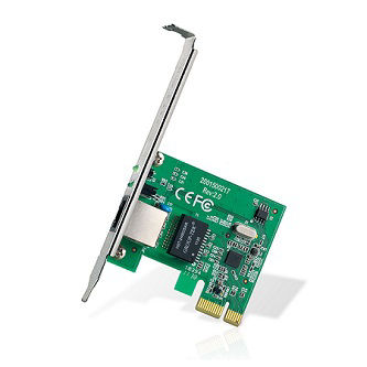 32-bit Gigabit PCIe Network Adapter, Realtek RTL8168B, 10/100/1000Mbps Auto-Negotiation RJ45 port, Auto MDI/MDIX