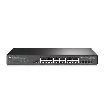 B Stock: JetStream 24-Port Gigabit L2+ Managed Switch with 4 10GE SFP+ Slots