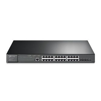 JetSteam 24-Port Gigabit and 4-Port 10GE SFP+ L2+ Managed Switch with 24-Port PoE+
