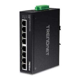 8-Port Industrial Fast Ethernet DIN-Rail Switch