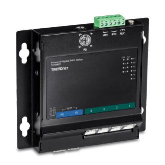 6-Port Industrial Gigabit PoE+ Wall-Mounted Front Access Switch